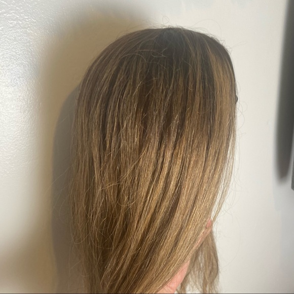 Nia Wigs Human Jade Ash Brown Human Hair Headband Wig 24” - Picture 4 of 16